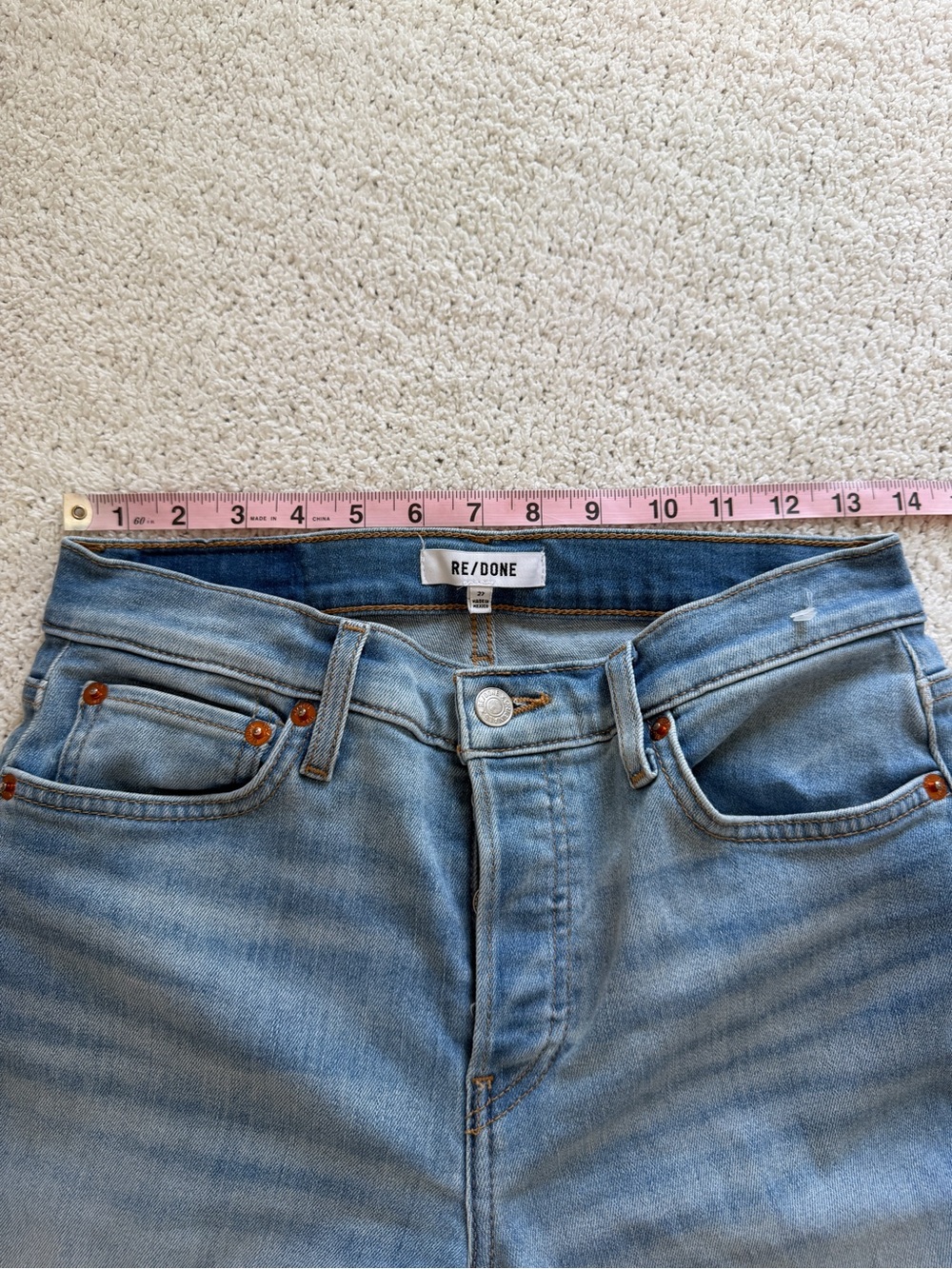 RE/DONE Mid-Rise Wide-Leg Crop Jeans 27 Marea - Picture 9 of 14